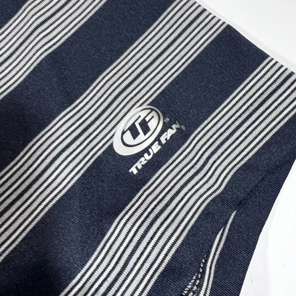 New York Yankees True Fan Genuine Merchandise Striped Polo Shirt Men's Large - Picture 8 of 10